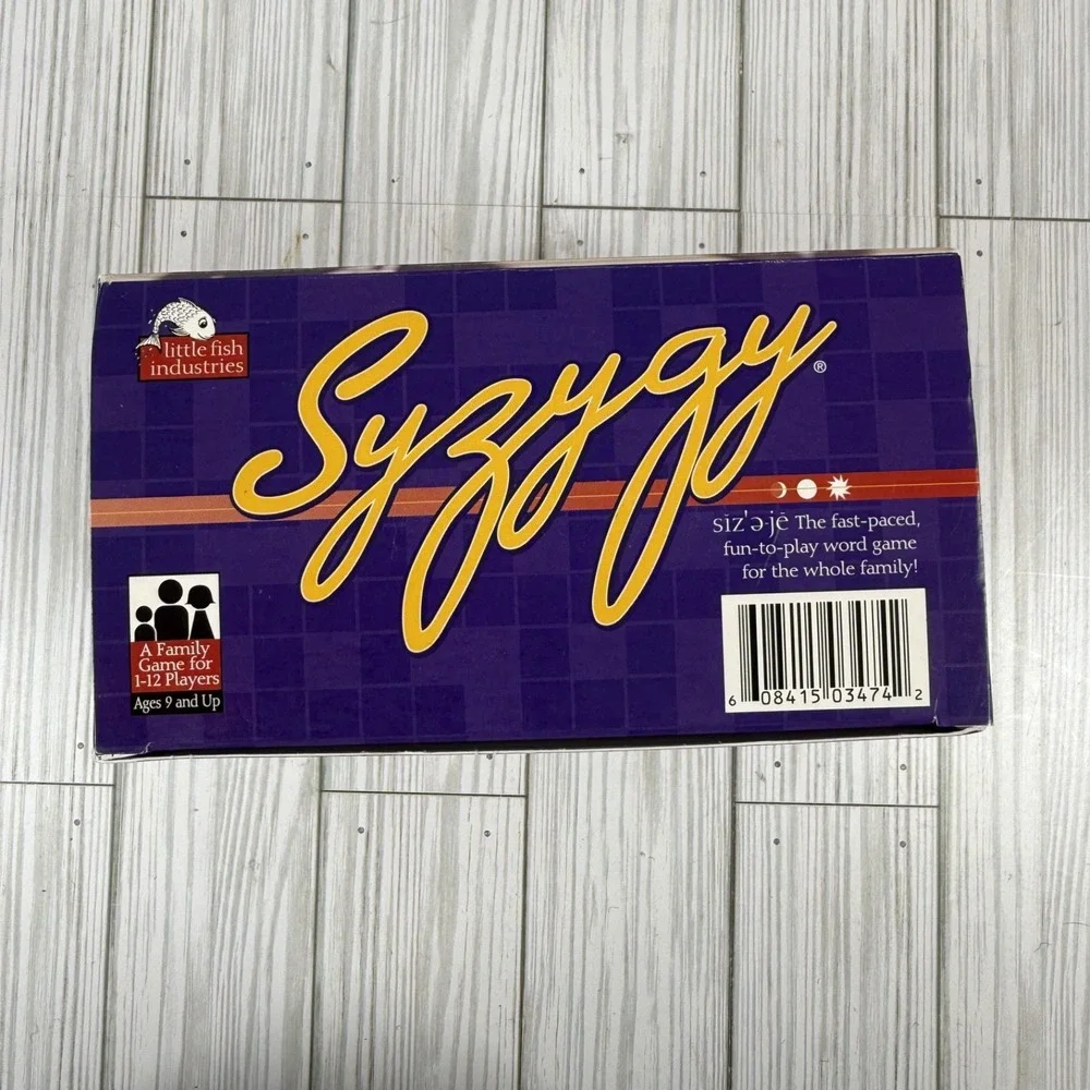 Syzygy Word Game Fast-Paced Fun-to-play Word Game 1999 Crossword‎ NEW SEALED USA